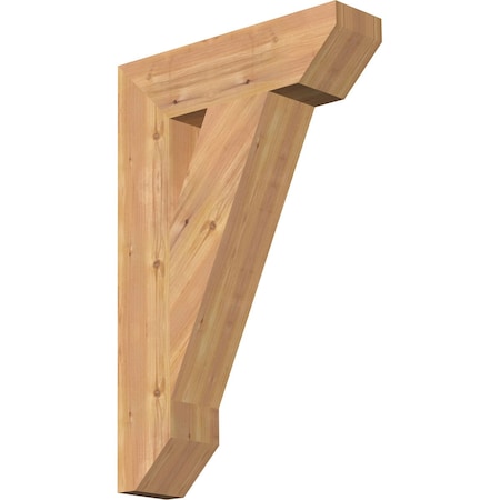 Ekena Millwork Traditional Slat Smooth Bracket, Western Red Cedar, 5 1/2"W x 22"D x 34"H BKT06X22X34TRA06SWR